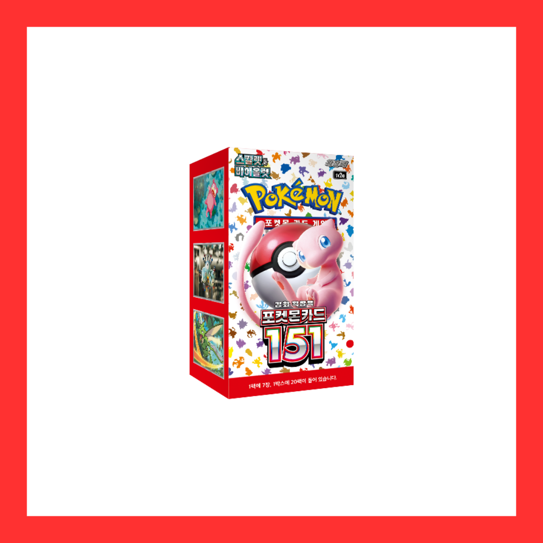 Korean 151 sv2a Sealed Booster Box Pokemon Card 20 Packs