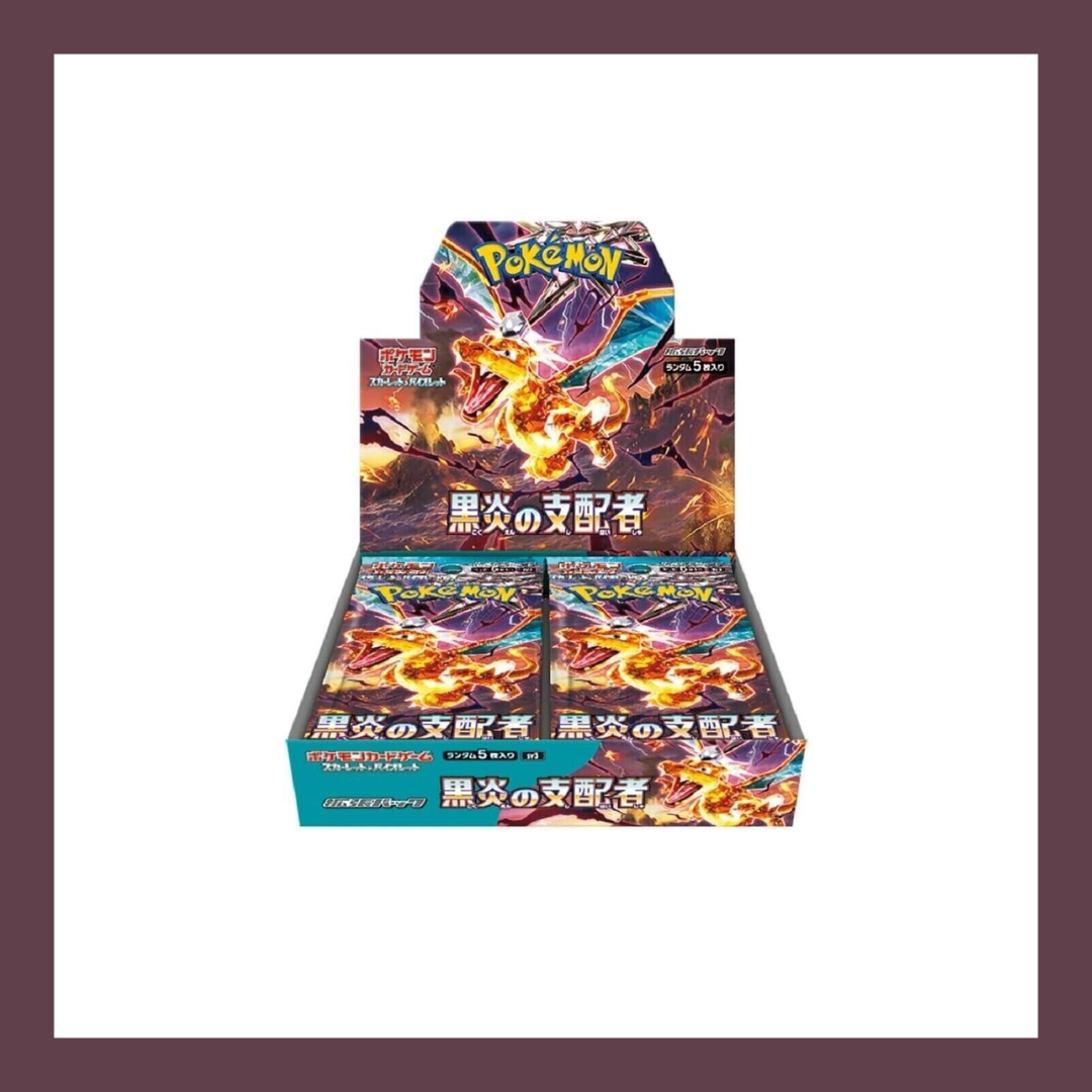 sv3 Ruler of the Black Flame Japanese Booster Box Scarlet & Violet Pokemon Trading Card Game