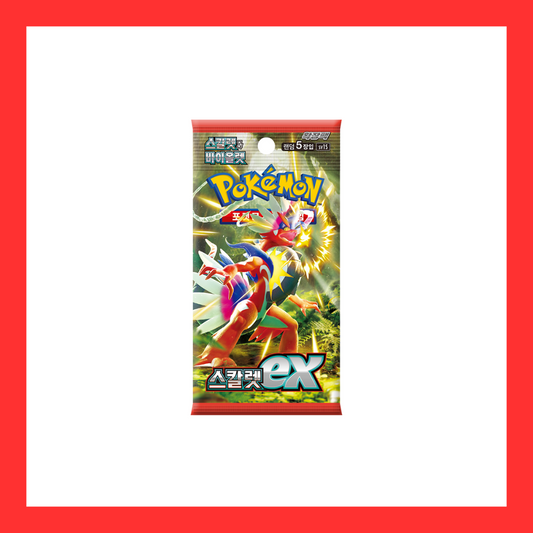 Scarlet EX SV1S Sealed Korean Booster Pack Pokemon Trading Card Game