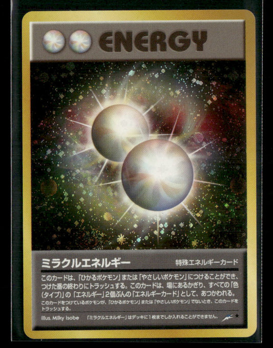 Miracle Energy Holo Neo 4 Darkness To Light Japanese Pokemon Card Mint