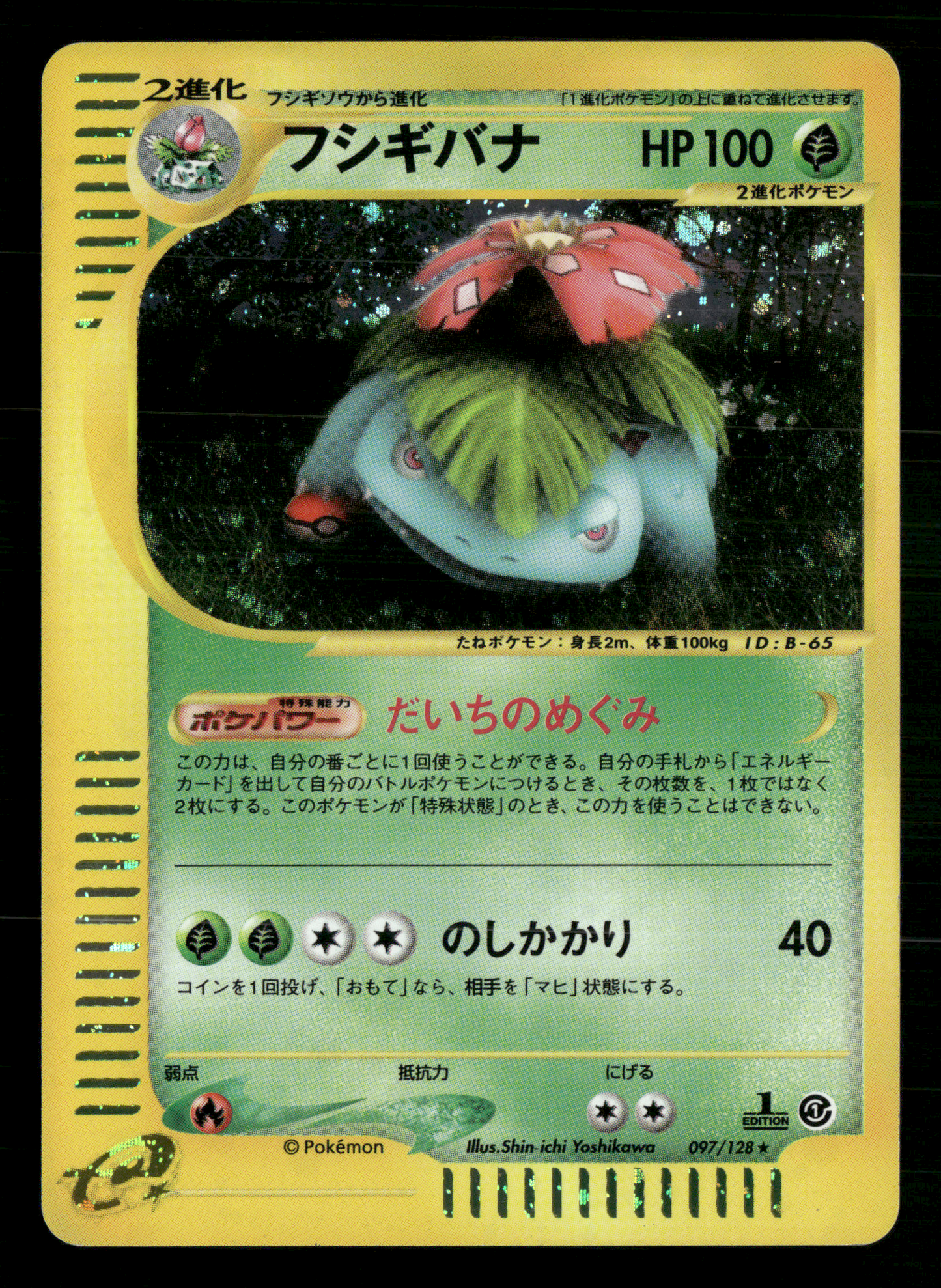 Venusaur Holo 097/128 Expedition 1st Edition Japanese Pokemon NM