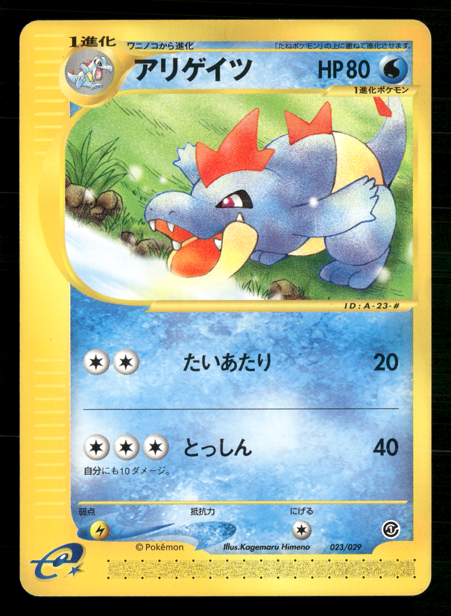 Croconaw 023/029 UNLIMITED Expedition Deck Japanese Pokemon NM