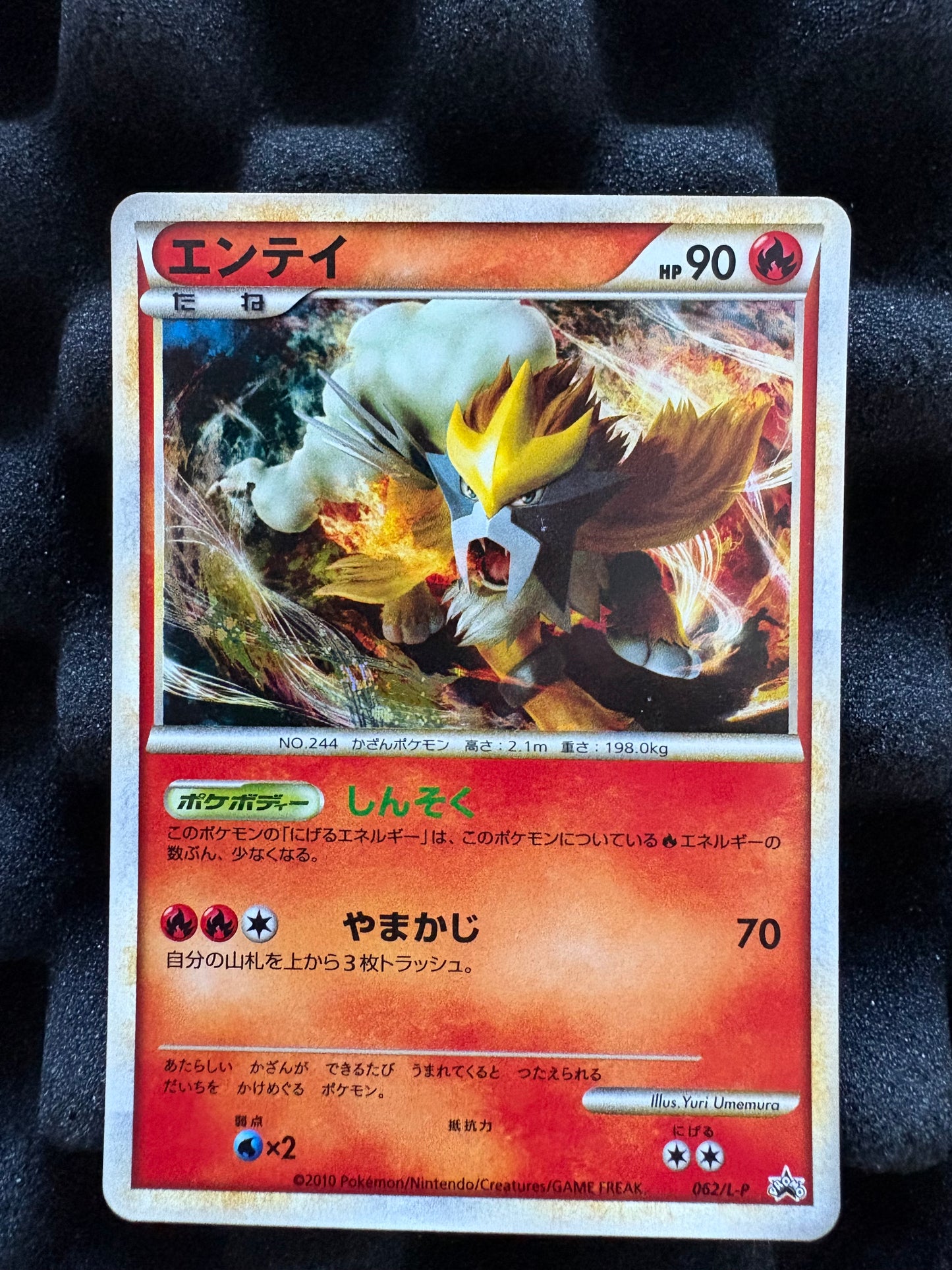 Entei 062/L-P Shiny Present Campaign Promo Japanese Pokemon LP