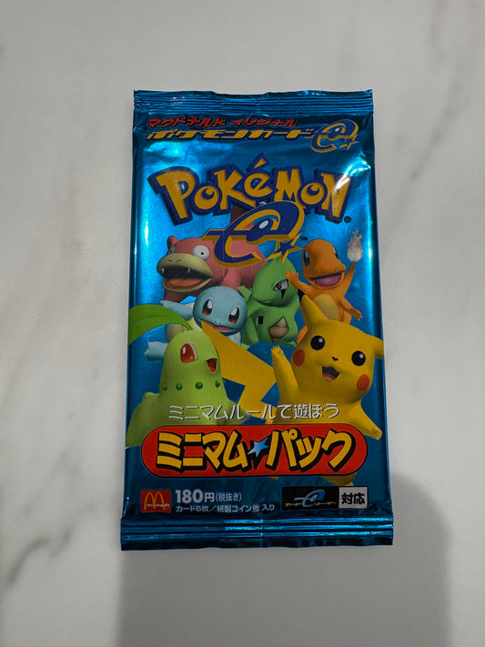 2022 Mcdonalds E Minimum Booster Pack Sealed Japanese Pokemon Card