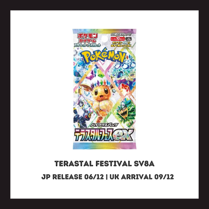 Terastal Festival sv8a Japanese Booster Box Sealed Pokemon Trading Card Game (Pre-order 09/12)