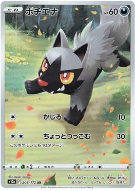 Poochyena AR 208/172 NM-M S12A Vstar Universe Japanese Pokemon Card