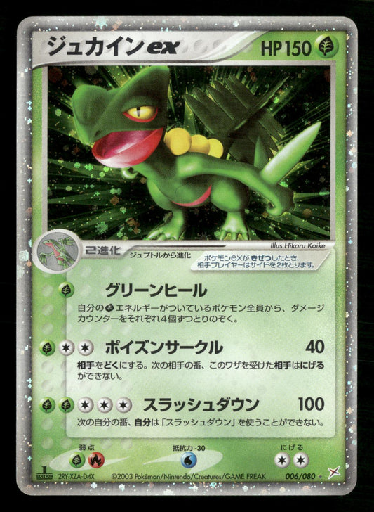 Sceptile EX 006/080 1st Edition Holo Rare ex Magma vs Aqua Pokemon Japanese LP