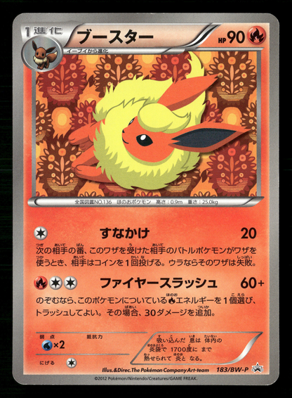 Flareon 183/BW-P File Collection Promo Japanese Pokemon LP
