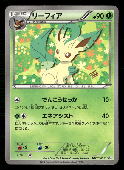Leafeon 182/BW-P File Collection Promo Japanese Pokemon NM/M